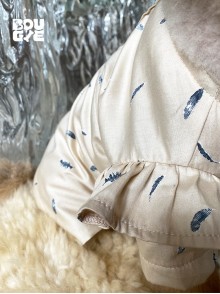 Premium Unisex Pima Cotton Pajamas in Feather Print